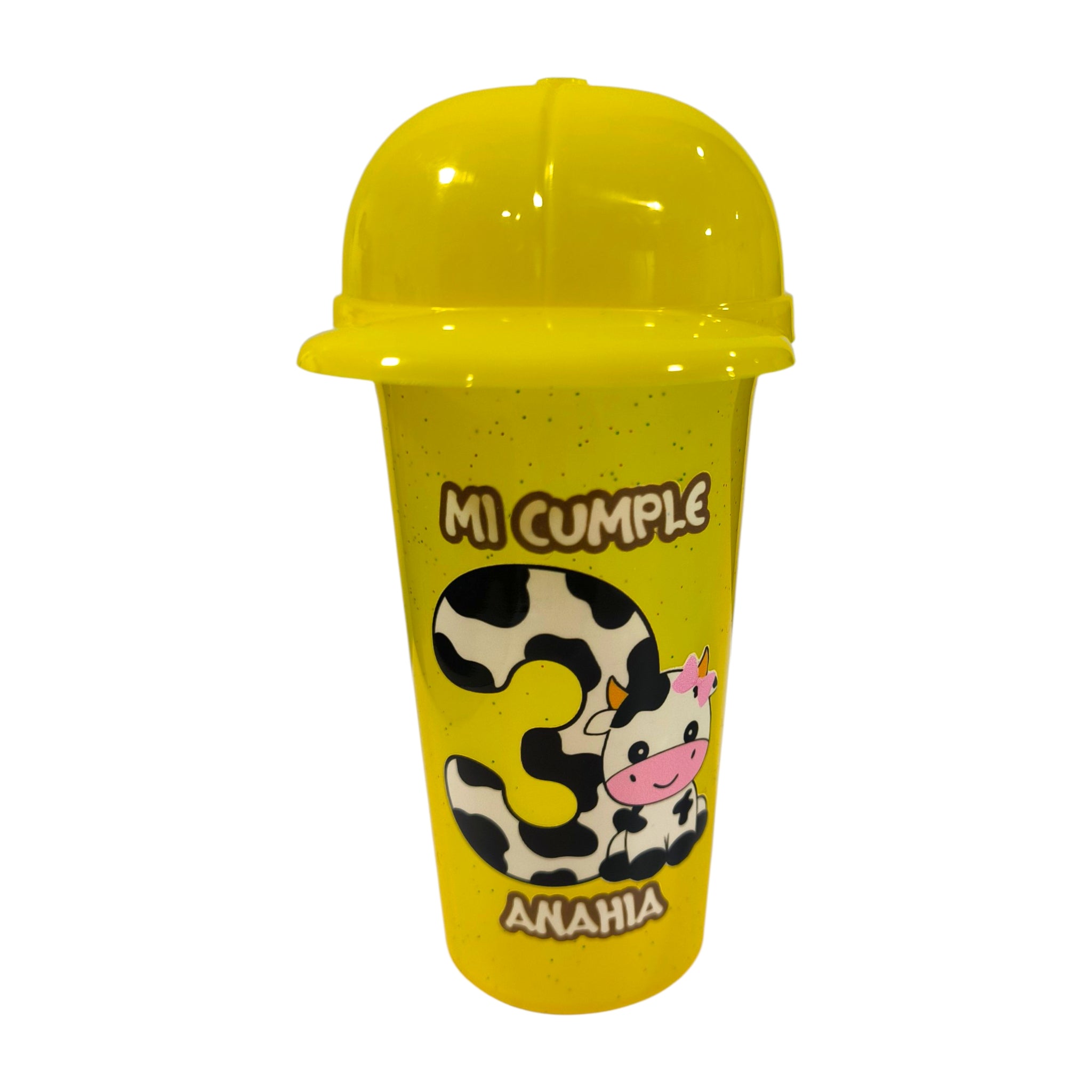 Detalle de vaso con impresión DTF UV resistente al agua