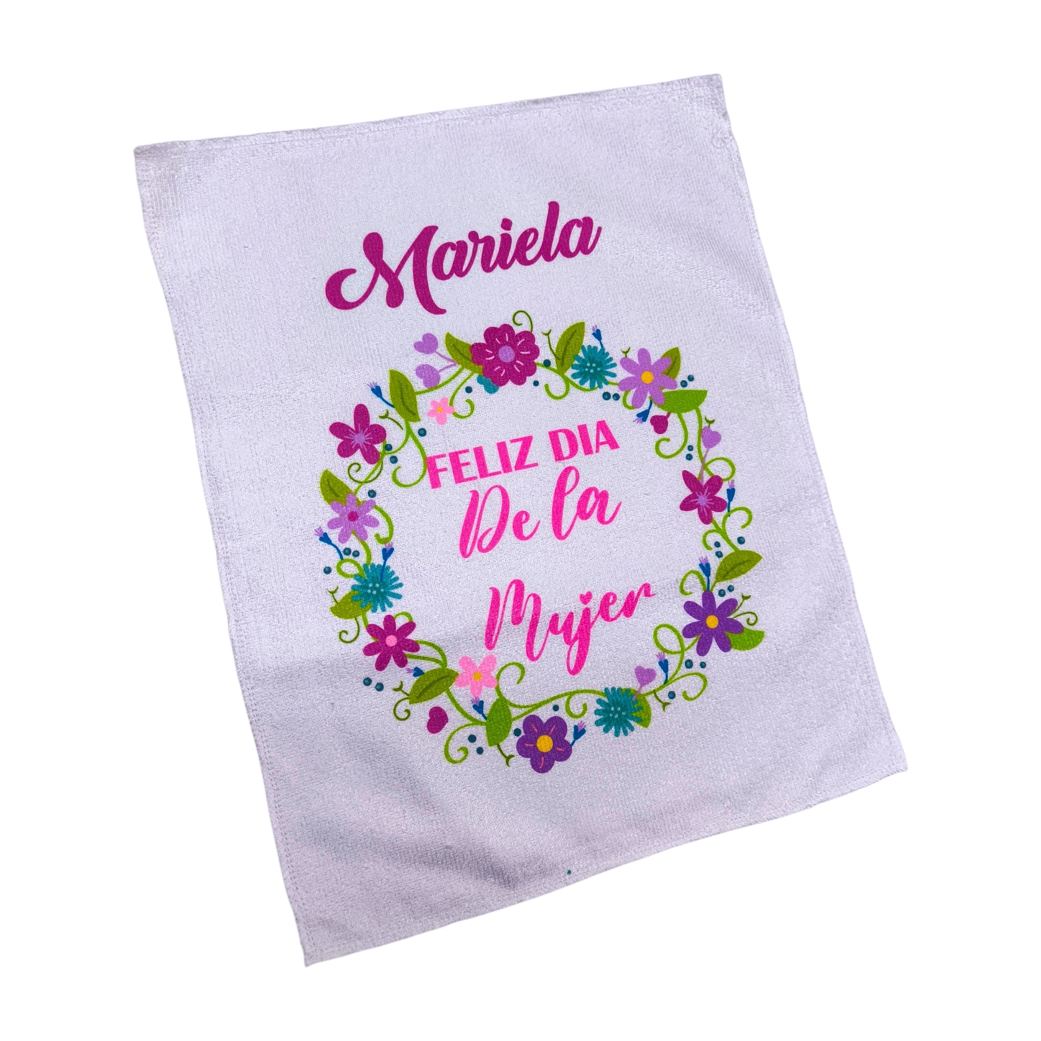 Toallas de microfibra corporativas impresas con logotipo empresarial para regalos promocionales.