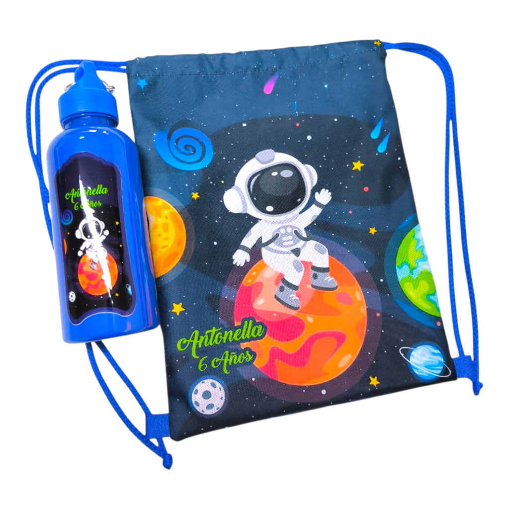 Botilitos plásticos personalizados para niños con impresión DTF UV de alta definición resistente al agua.