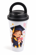 Vaso Multiusos  Personalizado 600 ml con Tapa y Manija – (Docena)