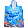 Toalla de capota infantil en microfibra personalizada con temática infantil y nombre de Infantulas.